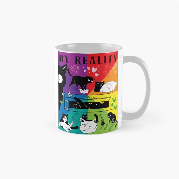 Item preview, Cat is my reality, for cat lovers with colours designed and sold by HowAboutTee.