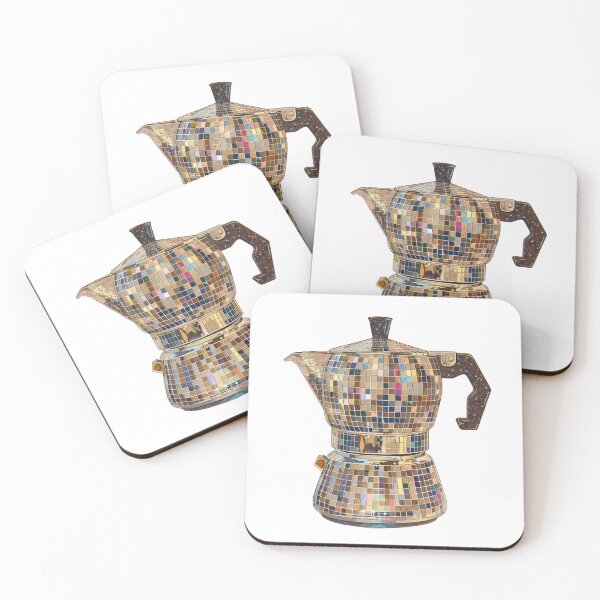 Item preview, Disco Moka Pot Coffee Lover Art – Retro Kitchen Glam Design designed and sold by The Digital Design Collective .