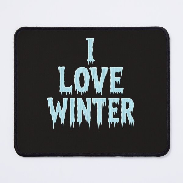 Item preview, I Love Winter – Icicle Lettering Design designed and sold by GeoWild Designs.