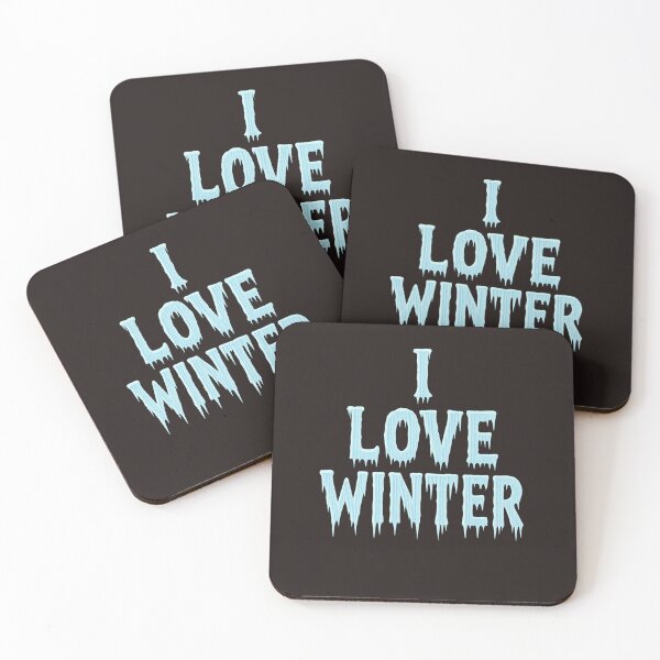 Item preview, I Love Winter – Icicle Lettering Design designed and sold by GeoWild Designs.
