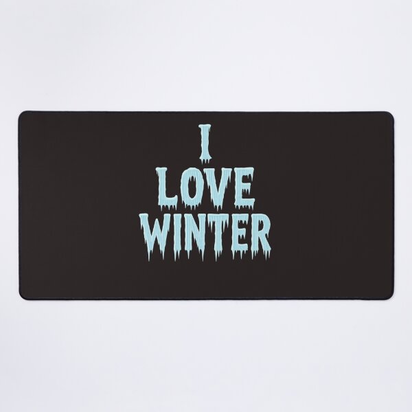 Item preview, I Love Winter – Icicle Lettering Design designed and sold by GeoWild Designs.
