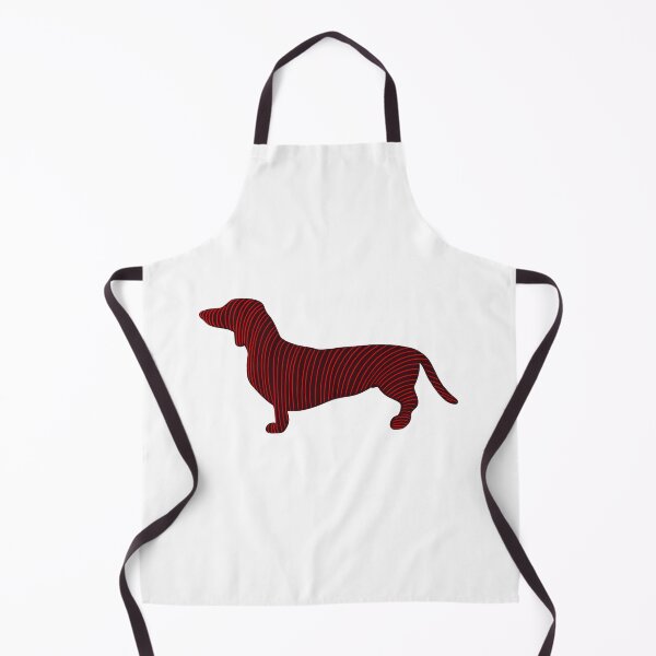 Item preview, Dachshund dog silhouette with red lines designed and sold by DaveDanchuk.