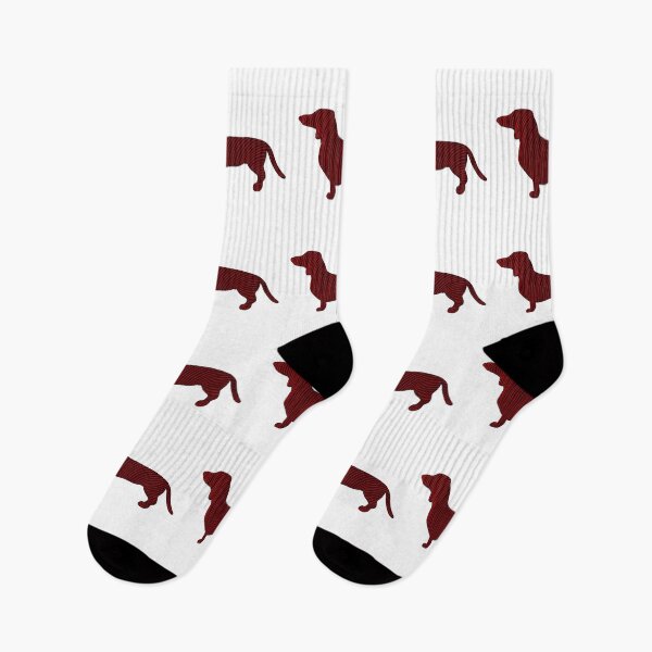 Item preview, Dachshund dog silhouette with red lines designed and sold by DaveDanchuk.
