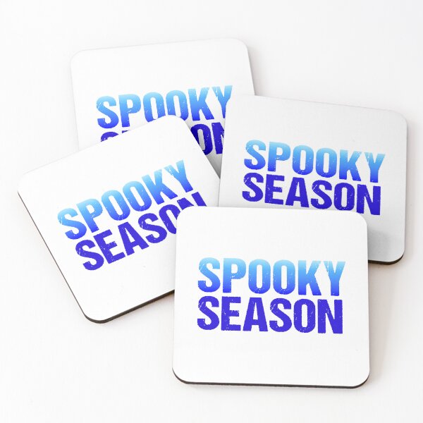 Item preview, Spooky Season in Blue Gritty Typography designed and sold by Memes N Lore .