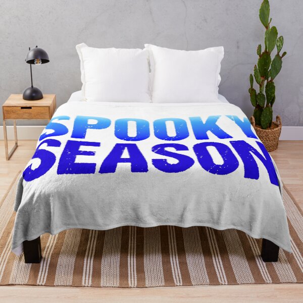 Item preview, Spooky Season in Blue Gritty Typography designed and sold by Memes N Lore .
