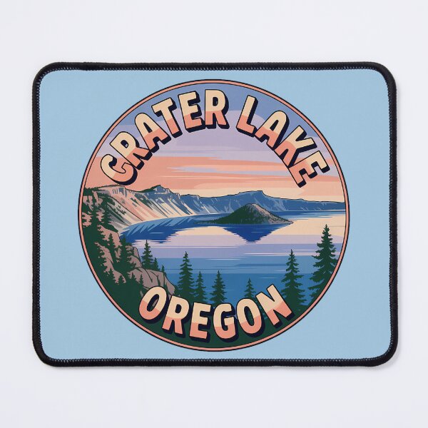 Item preview, Retro Crater Lake National Park Oregon Sticker designed and sold by Horizon Tales.