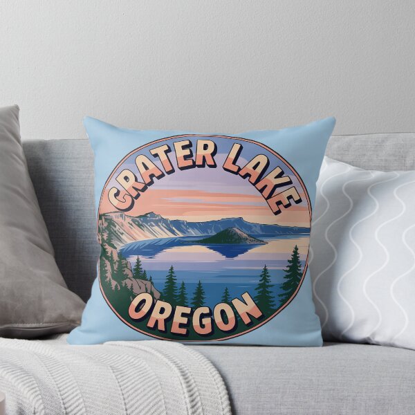 Item preview, Retro Crater Lake National Park Oregon Sticker designed and sold by Horizon Tales.
