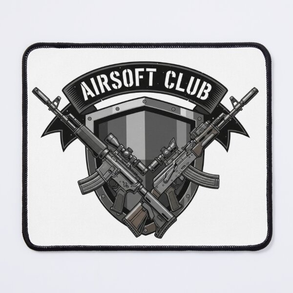 Item preview, Airsoft Club Badge - Black and White Tactical Logo designed and sold by SupraShore.