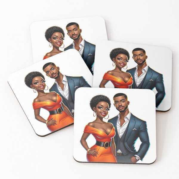 Item preview, Black King and Queen Stylish Design designed and sold by Lulunza.