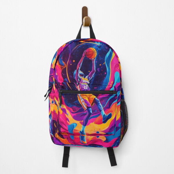 Item preview, Psychedelic twist on a basketball scene with bold colours and abstract shapes Active Outdoors Inspired Art designed and sold by CDC40.