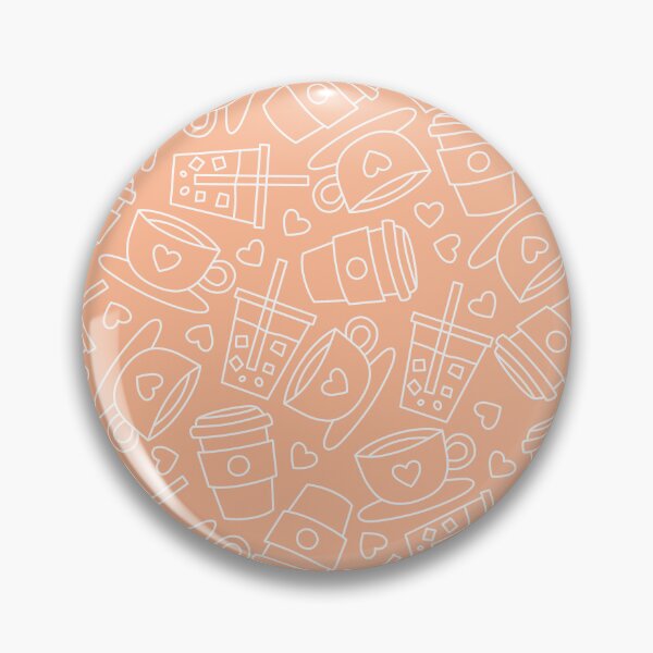 Item preview, cute coffee orange pattern designed and sold by winterpumpkin.