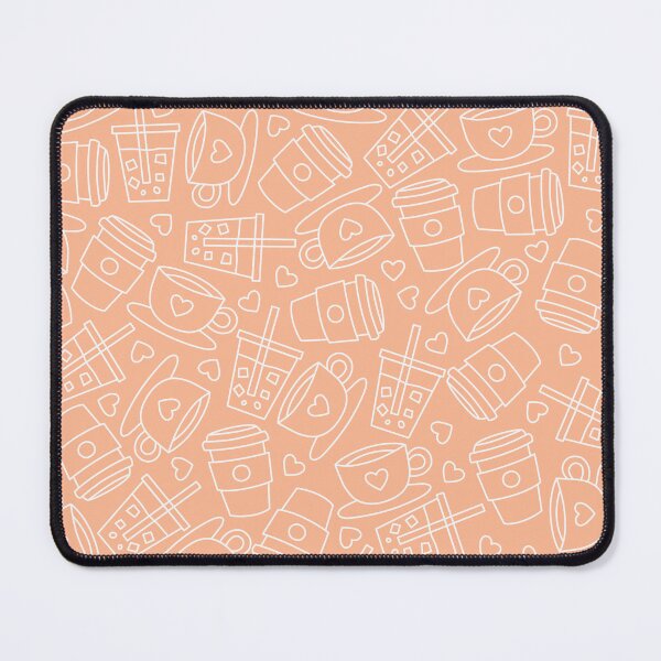 Item preview, cute coffee orange pattern designed and sold by winterpumpkin.