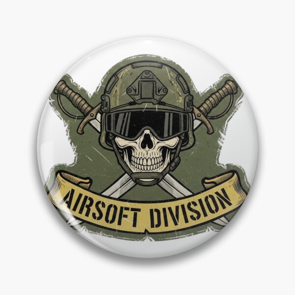 Item preview, Airsoft Division - Tactical Skull Patch Design designed and sold by SupraShore.