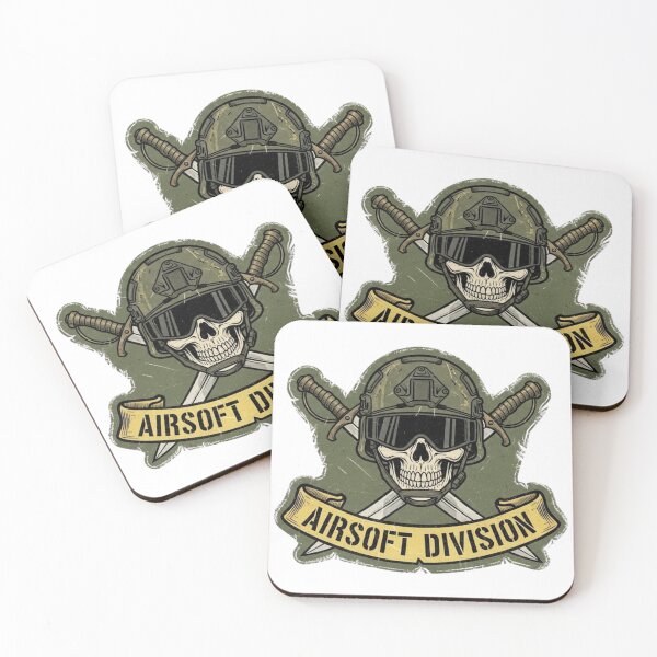 Item preview, Airsoft Division - Tactical Skull Patch Design designed and sold by SupraShore.