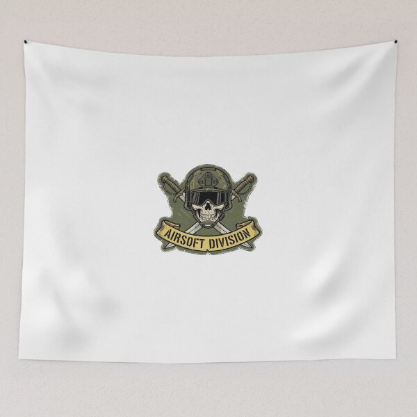 Item preview, Airsoft Division - Tactical Skull Patch Design designed and sold by SupraShore.