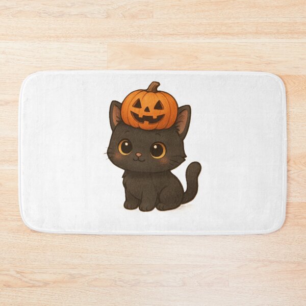 Item preview, Halloween cat designed and sold by Ttalgisubak.