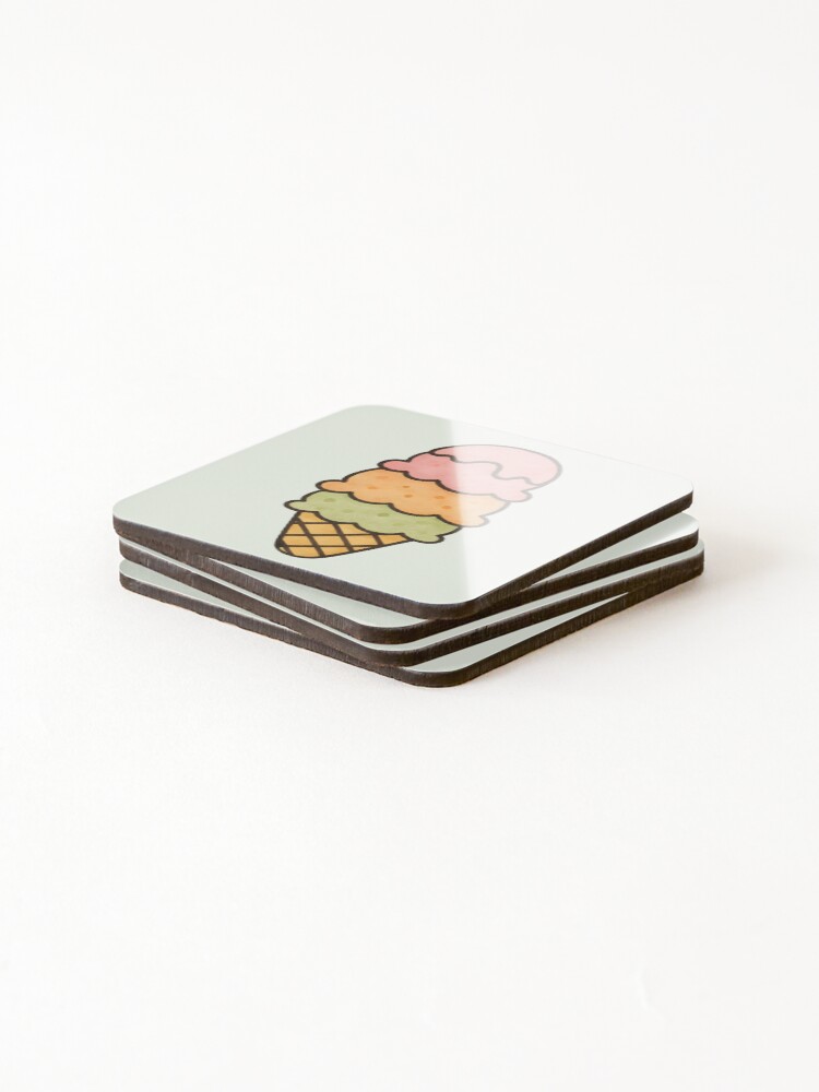 Thumbnail 4 of 5, Coasters (Set of 4), Icecream designed and sold by GraphicsClub.