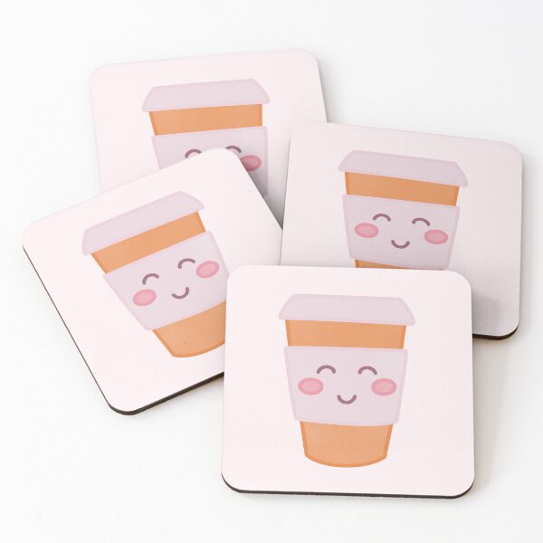 Item preview, cute smiling coffee takeout cup designed and sold by winterpumpkin.