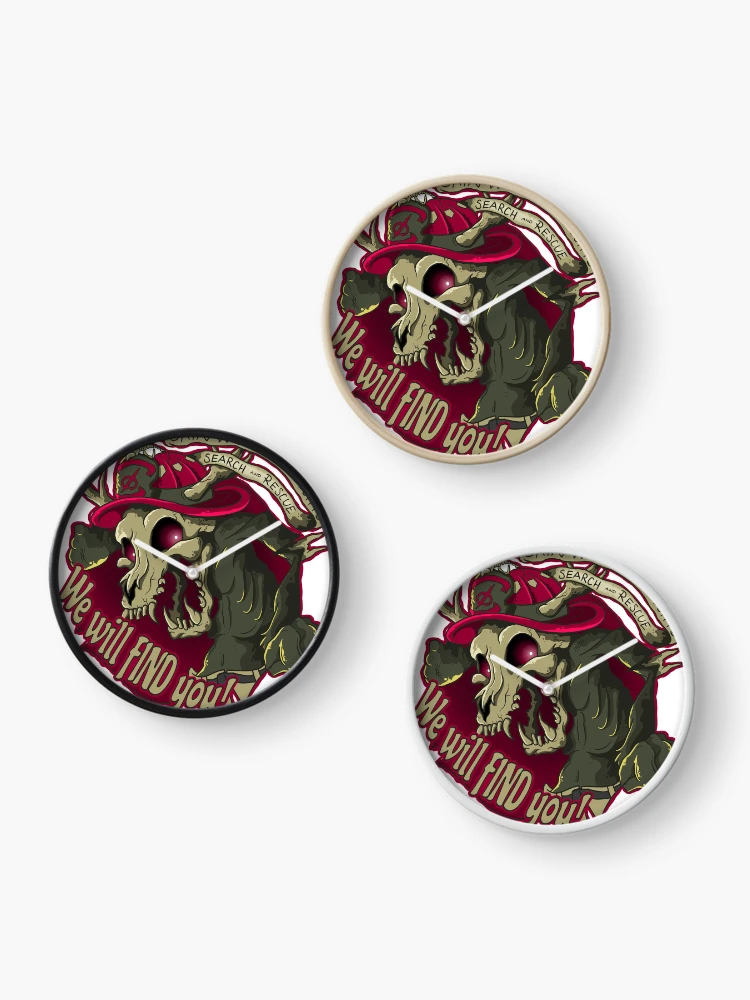 Thumbnail 3 of 4, Clock, Skinwalker Ranch FD designed and sold by CatSupArt.