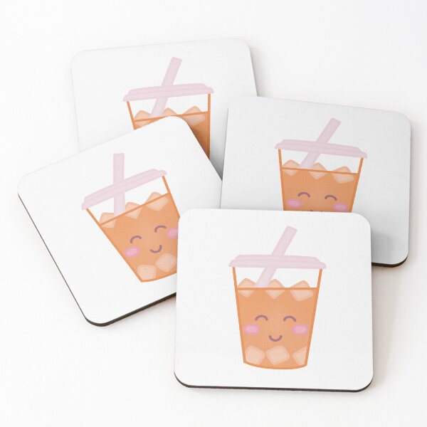 Item preview, cute smiling iced coffee designed and sold by winterpumpkin.