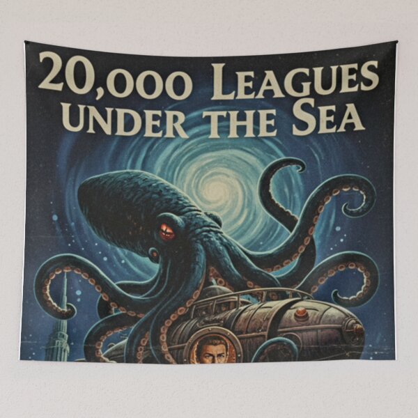 Item preview, Into the Depths – Reimagined 20,000 Leagues Under the Sea Movie Poster designed and sold by Art's Diner.