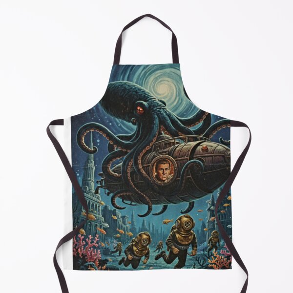 Item preview, Into the Depths – Reimagined 20,000 Leagues Under the Sea Movie Poster designed and sold by Art's Diner.
