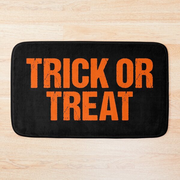 Item preview, Trick or Treat in Orange Gritty Typography designed and sold by Memes N Lore .