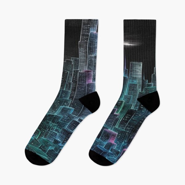 Item preview, Neon Cityscape at Night designed and sold by PatiMood.