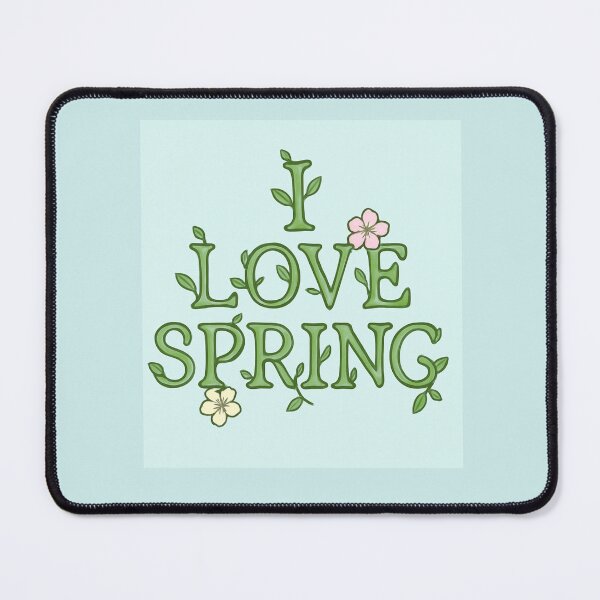 Item preview, I Love Spring – Floral Sprout Lettering designed and sold by GeoWild Designs.