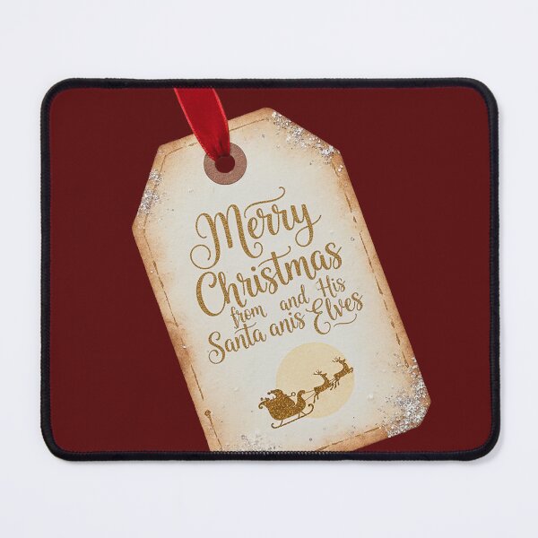 Item preview, Vintage Christmas Gift Tag – Rustic Holiday Santa Sleigh Design designed and sold by Iras-Art-Corner.