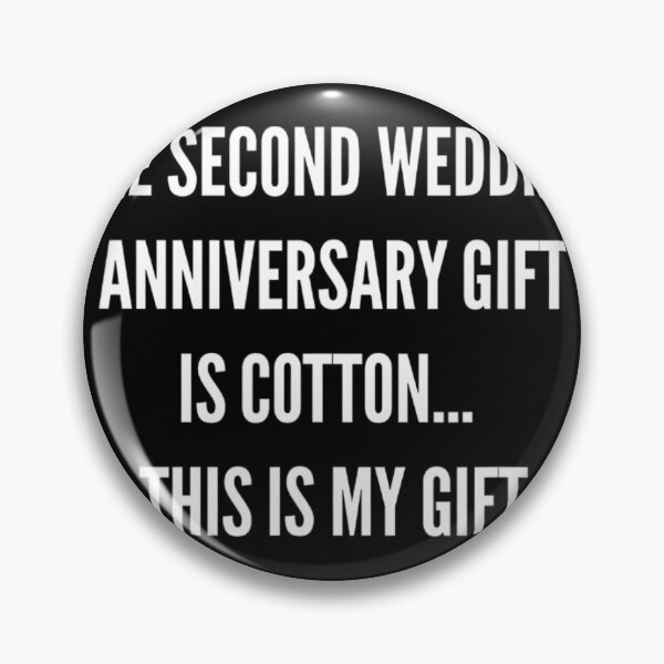 Item preview, 2nd Wedding Anniversary 	 Cotton Him Husband Her 		 designed and sold by ujtitbqplv3.