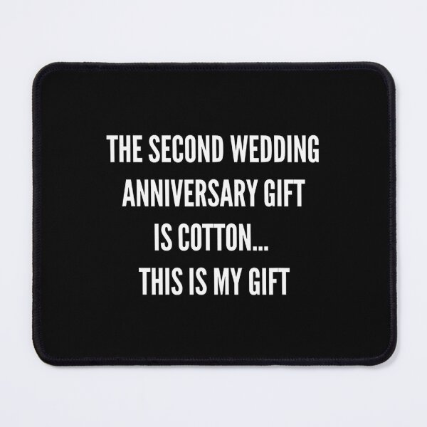 Item preview, 2nd Wedding Anniversary 	 Cotton Him Husband Her 		 designed and sold by ujtitbqplv3.