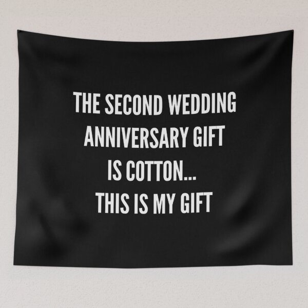 Item preview, 2nd Wedding Anniversary 	 Cotton Him Husband Her 		 designed and sold by ujtitbqplv3.
