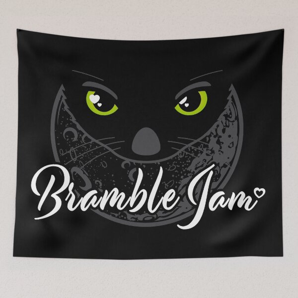 Item preview, Bramble Jam – Luna Black Cat & Moon designed and sold by Madeline Hoyle Hoyle.