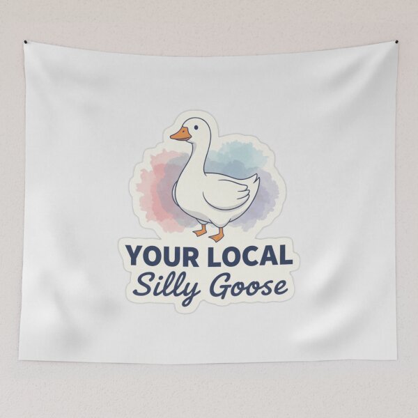Item preview, Your Local Silly Goose Sticker (or T-Shirt) - Trendy Meme designed and sold by LatestDesign95.