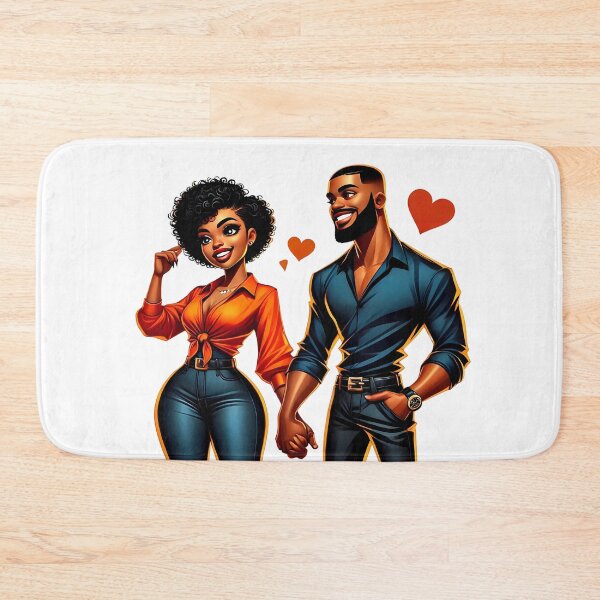 Item preview, Vibrant Black Love Digital Illustration designed and sold by Lulunza.