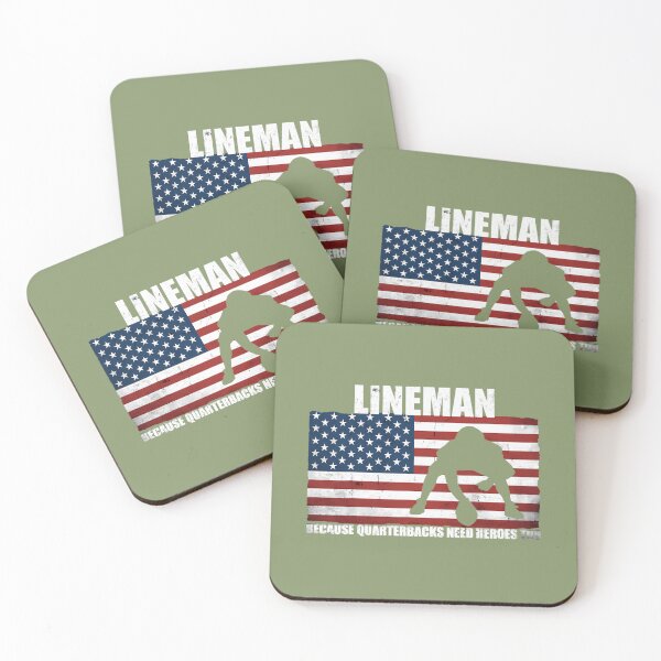Item preview, Football Lineman Because Quarterbacks need Heroes too 		 designed and sold by coneblxoms46.
