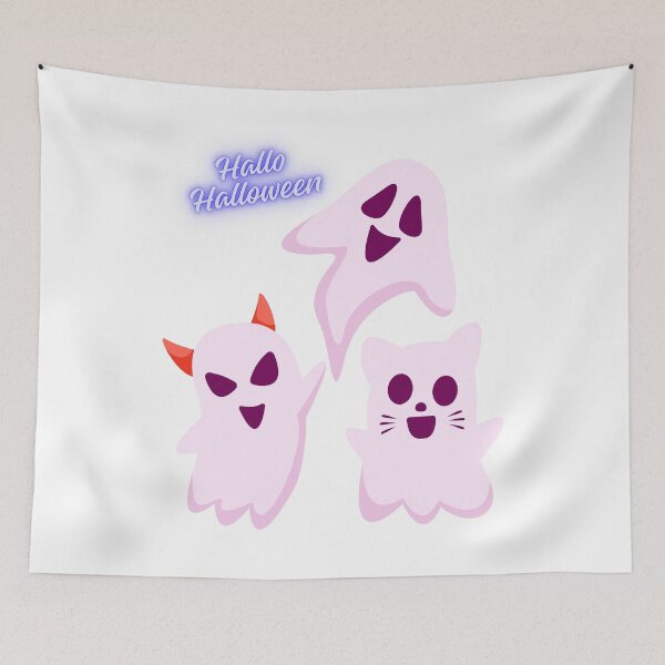 Item preview, Hallo Halloween and Three Funny and Laughing Ghosts. designed and sold by Dinasshop.