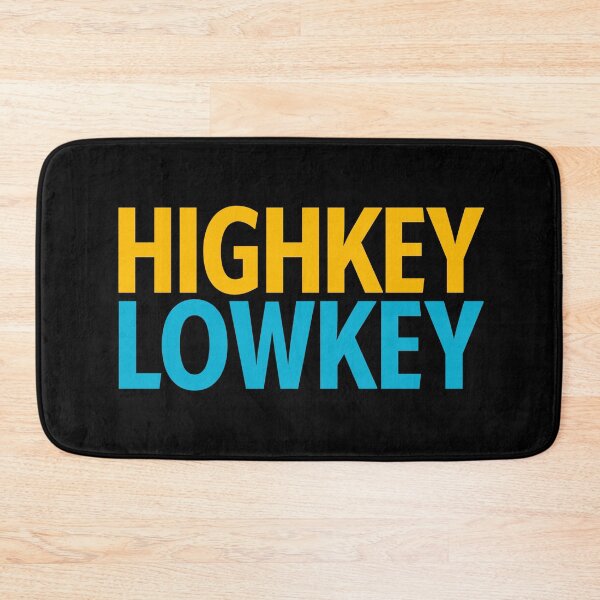 Item preview, Highkey Lowkey in Yellow and Blue designed and sold by Memes N Lore .