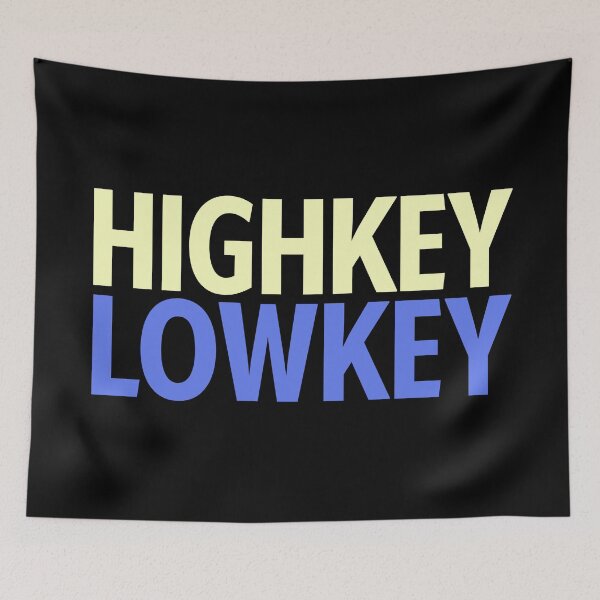 Item preview, Highkey Lowkey in Blue and Yellow designed and sold by Memes N Lore .