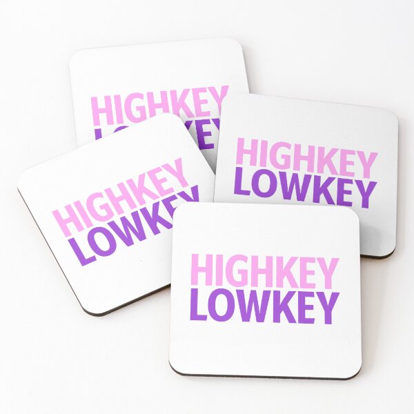 Item preview, Highkey Lowkey in Pink and Violet designed and sold by Memes N Lore .