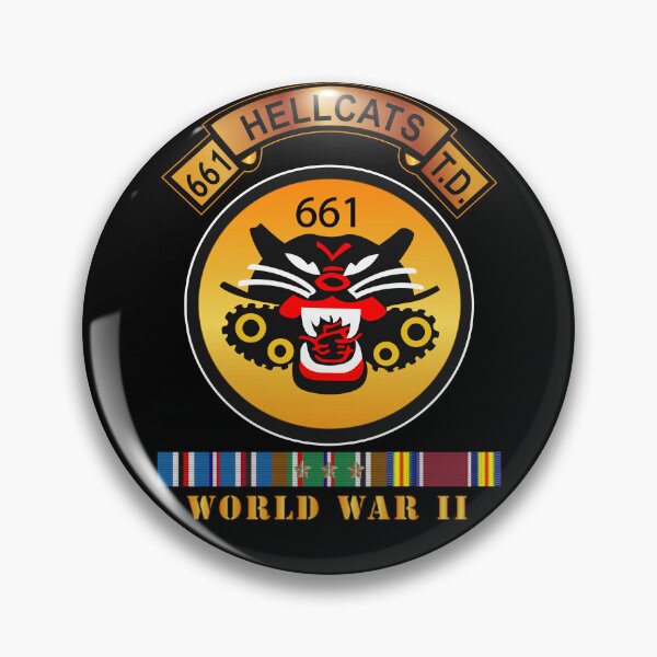 Item preview, Army - 661st Tank Destroyer Bn w Scroll EUR SVC WWII designed and sold by Military Insignia Products.
