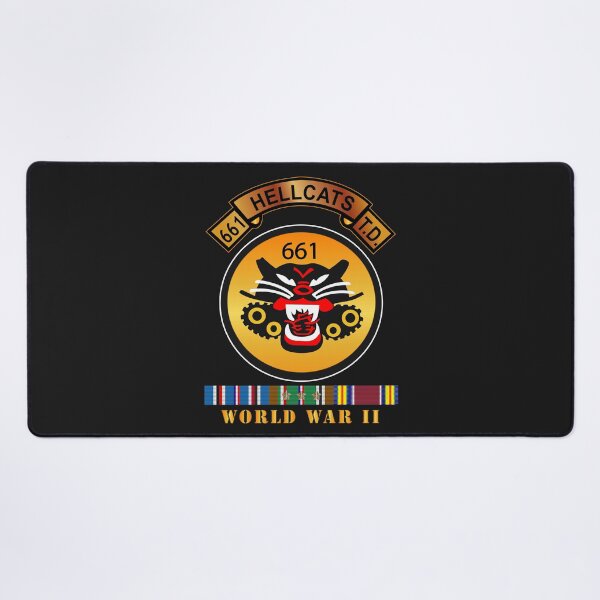 Item preview, Army - 661st Tank Destroyer Bn w Scroll EUR SVC WWII designed and sold by Military Insignia Products.