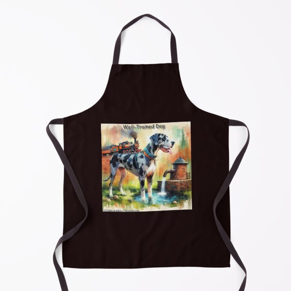 Item preview, Well-Trained Dog: Great Dane Meets Locomotive Logic designed and sold by Rick London Gifts.