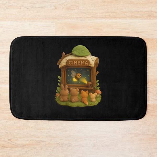 Item preview, Cute Woodland Cinema Movie Night | Kawaii Cottagecore Nature Fantasy Art designed and sold by Moons Studio.