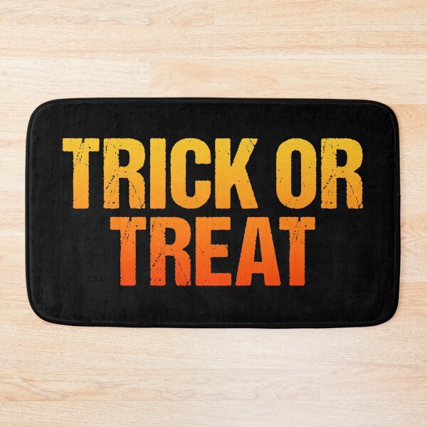 Item preview, Trick or Treat in Hot Orange Gritty Typography designed and sold by Memes N Lore .