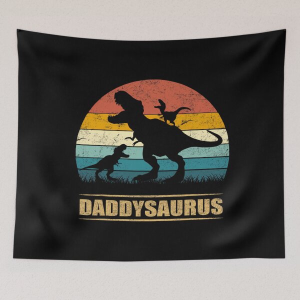 Item preview, Daddy Dinosaur Daddysaurus 2 Two Kids Funny Father's Day dad 		 designed and sold by vzlqgspf64.