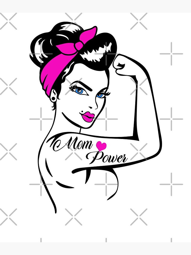 Mom Power Shirt Rosie The Riveter Shirt Mom T Shirt Canvas Print For Sale By Milnacastillo