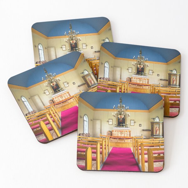Item preview, Helgafellskirkja Quaint Church Interior designed and sold by Debra Martz.