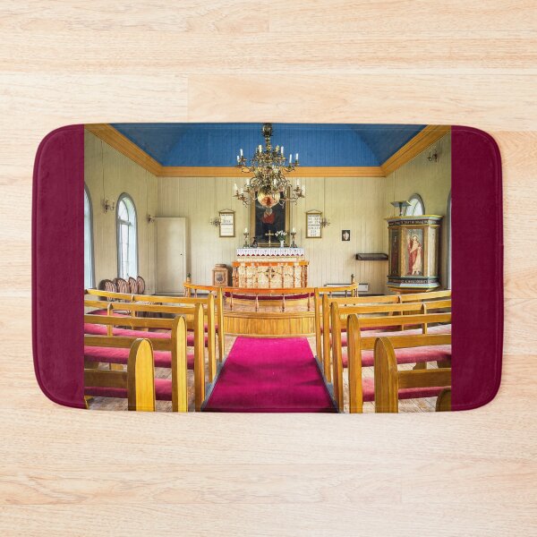 Item preview, Helgafellskirkja Quaint Church Interior designed and sold by Debra Martz.